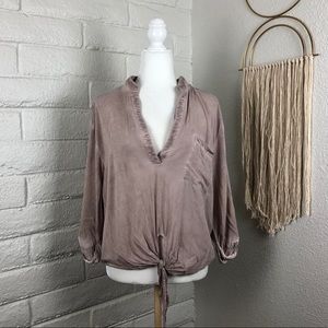 Mustard Seed front-tie blouse